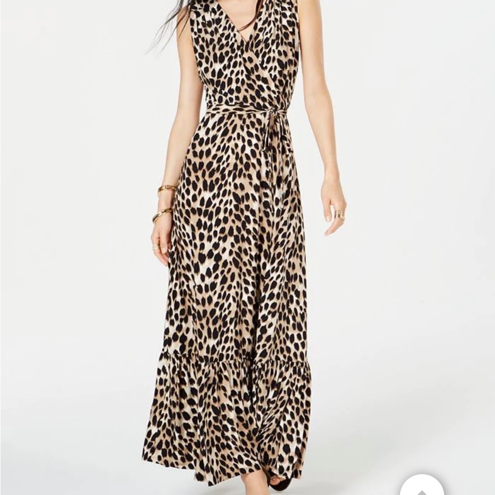 Leopard maxi with ruffle hem